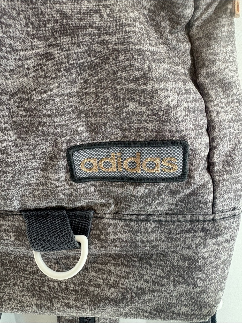 adidas Heather Gray Sling Backpack / sling with Rose Gold Accents - Picture 2 of 9